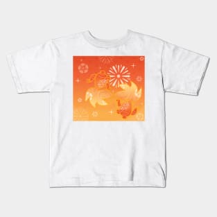 Yoimiya gold fish card_design Kids T-Shirt